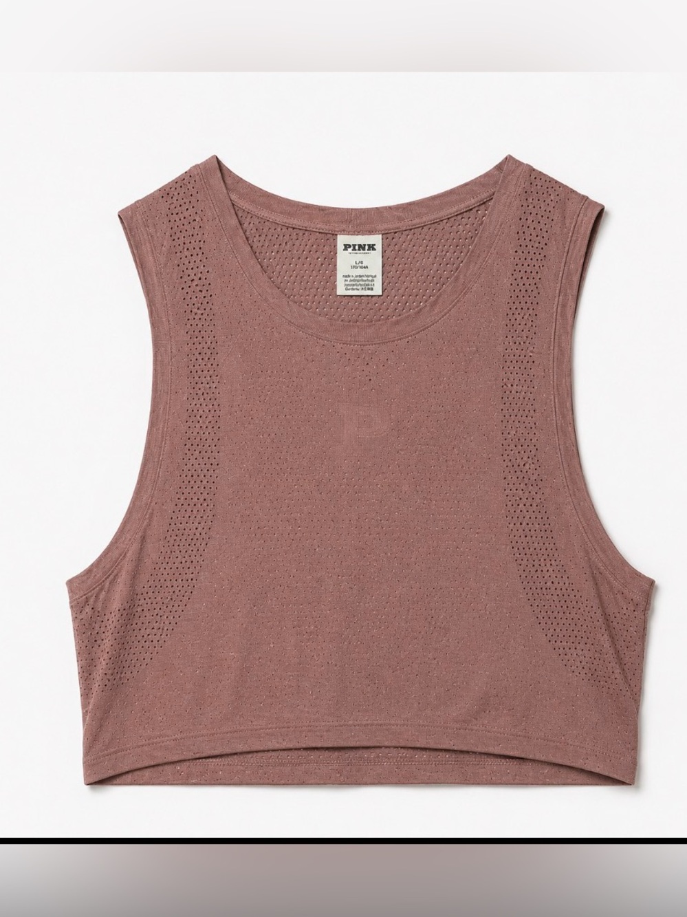 PINK Victoria's Secret Mauve Mesh Crop Top size L